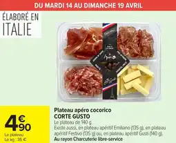 Carrefour Market Plateau apéro cocorico corte gusto offre