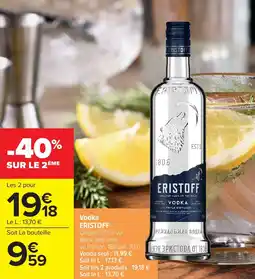 Carrefour Market Vodka eristoff offre
