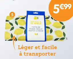 b&m Sicilian summer tapis de pique-nique offre