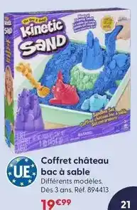 La Grande Récré Kinetic sand - coffret château bac à sable offre