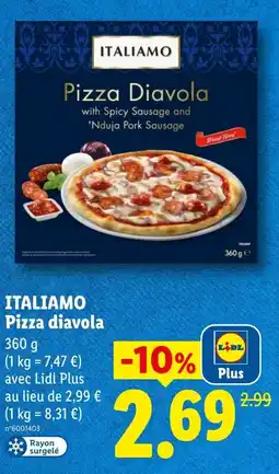Lidl ITALIAMO Pizza diavola offre