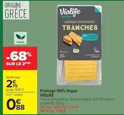 Carrefour Market Fini - fromage 100% vegan offre