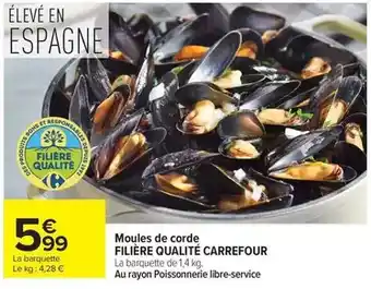 Carrefour Market Carrefour - moules de corde filière qualité offre