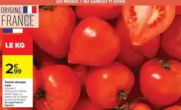 Carrefour Market Avril - tomate allogée offre