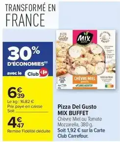 Carrefour Market Mixa bebé - pizza del gusto offre