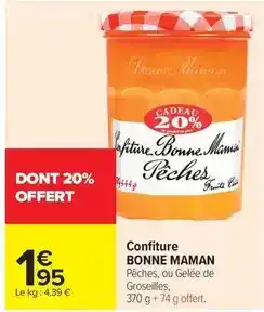 Carrefour Market Bonne maman - confiture offre
