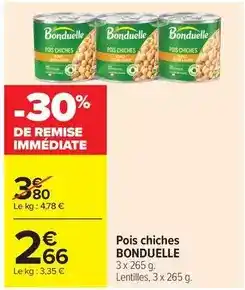Carrefour Market Bonduelle - pois chiches offre