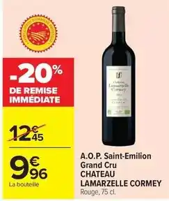 Carrefour Market A.o.p. saint-emilion grand cru offre
