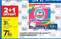 Carrefour Market Carrefour - lingettes anti-transfert de couleurs offre