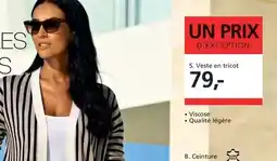 Helline Veste en tricot offre