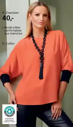 Helline Chamier, bords-côtes confortables aux manches offre