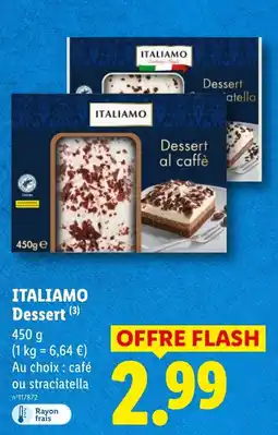 Lidl ITALIAMO Dessert offre