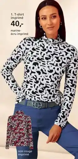 Helline T-shirt imprimé 40 offre
