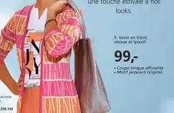 Helline Veste en tricot, viscose et lyocell offre