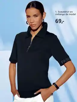 Helline Sweatshirt en mélange de modal offre