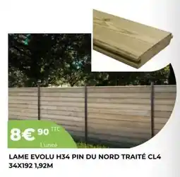 BigMat Lame evolu h34 pin du nord traité cl4 offre