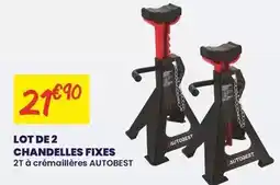 Carter-Cash Autobest - lot de 2 chandelles fixe offre