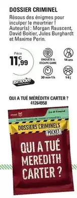 JouéClub Kenwood - dossier crminel offre