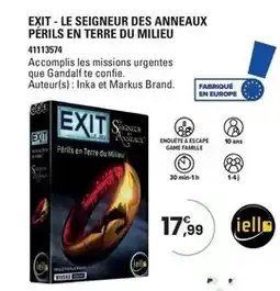 JouéClub Markus - exit-le seigneur des anneaux perlis en terre du milieu offre