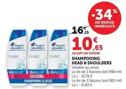 Hyper U Head & shoulders - shampooing offre