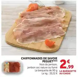 Hyper U Peguet - chiffonnades de savoie offre