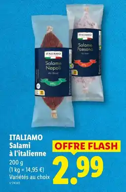 Lidl ITALIAMO Salami à l'italienne offre