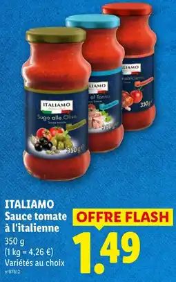 Lidl ITALIAMO Sauce tomate à l'italienne offre