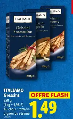 Lidl ITALIAMO Gressins offre