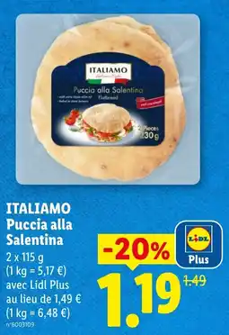 Lidl ITALIAMO Puccia alla Salentina offre