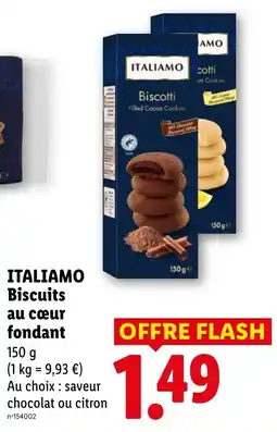 Lidl ITALIAMO Biscuits au cœur fondant offre