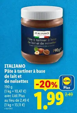 Lidl ITALIAMO Pâte à tartiner à base offre
