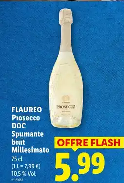 Lidl FLAUREO Prosecco DOC Spumante brut Millesimato offre