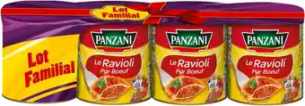 Match Panzani ravioli pur boeuf offre