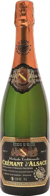 Match L'âme du terroir crémant d'alsace aop offre