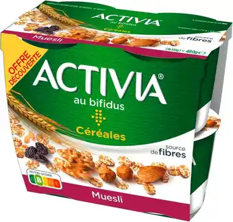 Match Activia yaourt bifidus céréales offre