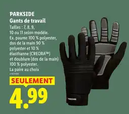 Lidl PARKSIDE Gants de travail offre