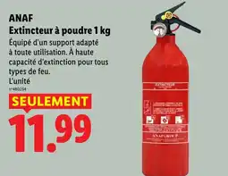 Lidl ANAF Extincteur à poudre offre