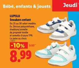 Lidl LUPILU Sneakers enfant offre