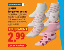Lidl LUPILU Socquettes enfant offre