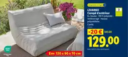 Lidl LIVARNO Canapé d'extérieur offre