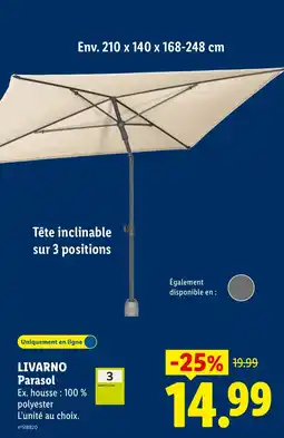 Lidl LIVARNO Parasol offre