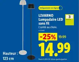 Lidl LIVARNO Lampadaire LED sans fil offre