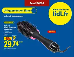 Lidl REVLON Brosse soufflante volumisante offre