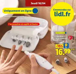 Lidl CIEN BEAUTY Set de manucure pédicure offre