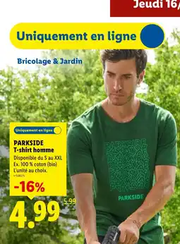 Lidl PARKSIDE T-shirt homme offre