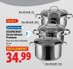 Lidl SILVERCREST Set de faitouts Premium offre