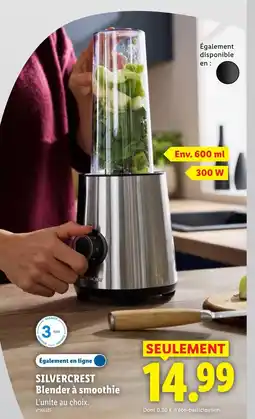 Lidl SILVERCREST Blender à smoothie offre