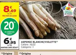 Intermarché Contact Asperge blanche/violette offre