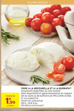 Intermarché Contact Foire a la mozzarella et a la burrata offre