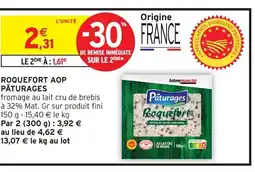 Intermarché Contact PÂTURAGES Roquefort aop offre